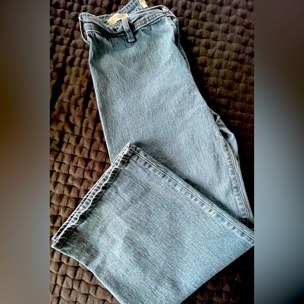 Wide leg Blue Jeans like news